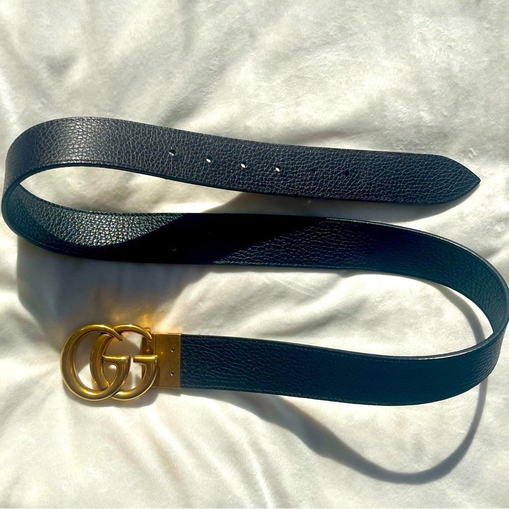 Authentic woman’s Gucci gold “GG” belt